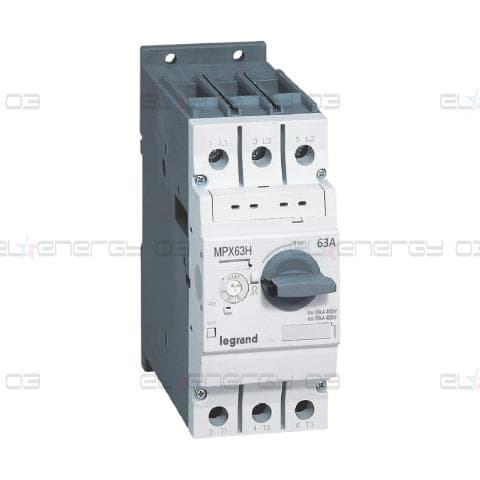 Моторна защита MPX3-63H 30kW TM 45-63A 50kA Legrand