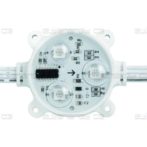 Дигитален светодиоден модул 0.72W, RGB, 12V DC, Водоустойчив IP68, IC:SM16716, 50бр.,120° ,SMD 5050