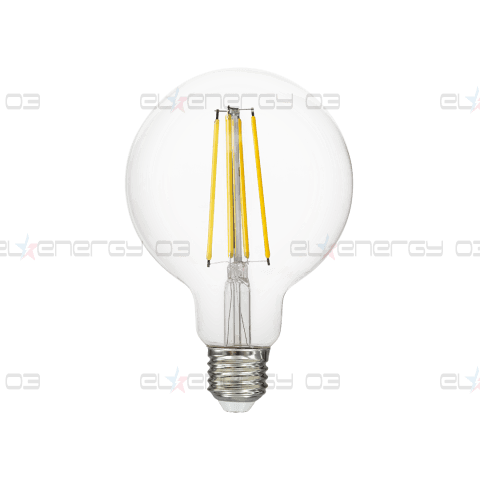 LED filament лампа топка, G95, 12W, E27, 4000K, 230V AC, неутрална светлина