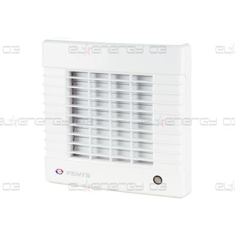 Битов вентилатор VENTS MA с автоматични жалузи,	18 W, Ф100, 98 m3/h, 34 dBA,230V, Бял