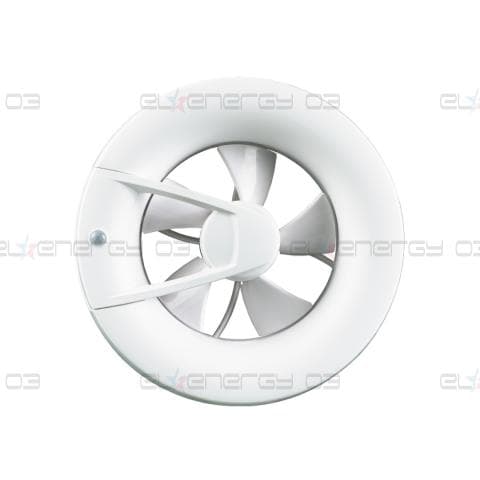 Интелигентен аксиален вентилатор VENTS ARC, Ф100-125, 115 m3/h, 28dBA,230V-12 V, IP44, Бял