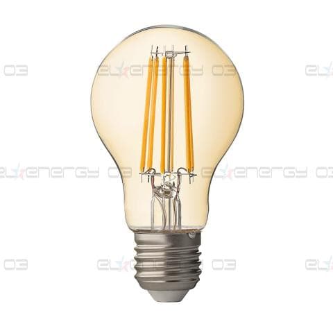 LED FILAMENT ЛАМПА КРУШКА,8W, E27, ДИМИРАЩА, 2500K, 220-240V AC, АМБЪР