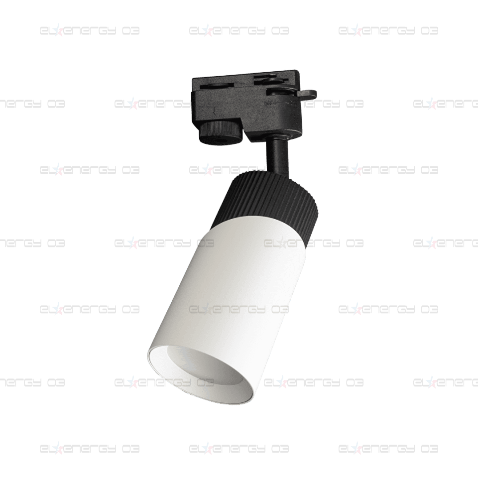 ТЯЛО ЗА РЕЛСОВ МОНТАЖ, ДВУПРОВОДНО, GU10, 220-240V AC, IP20, ЧЕРНО&БЯЛО