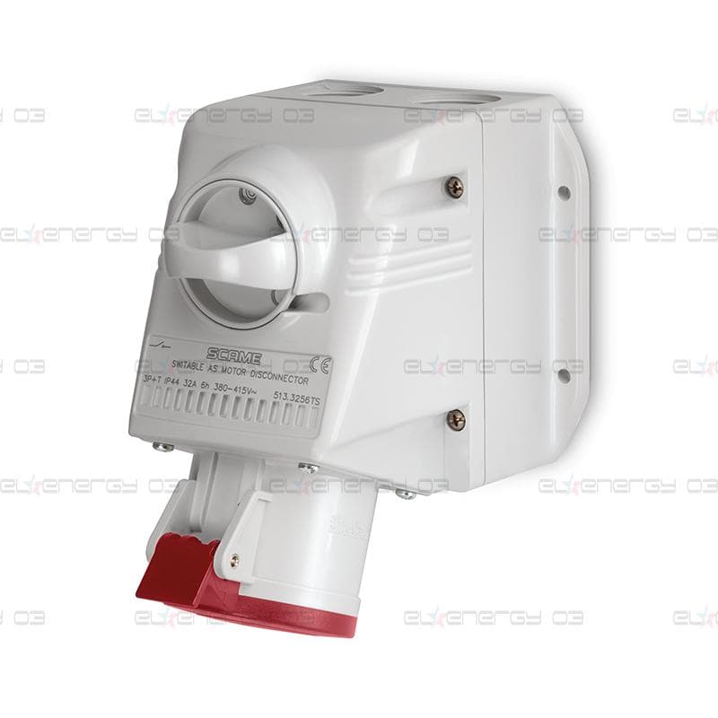 Промишлен контакт с ключ 0/I 3P+Е 16A IP44 серия Optima модел Combi Scame