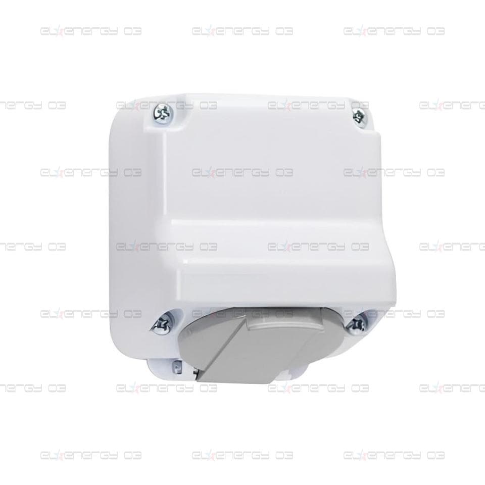 Контакт IP44, 16A, 250V, Бял